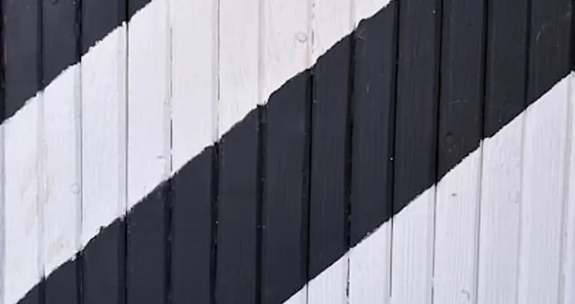 Black and white sauna timber finish