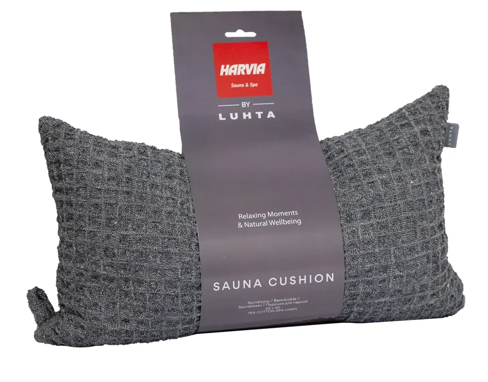 Sauna cushion 22x40 cm grey