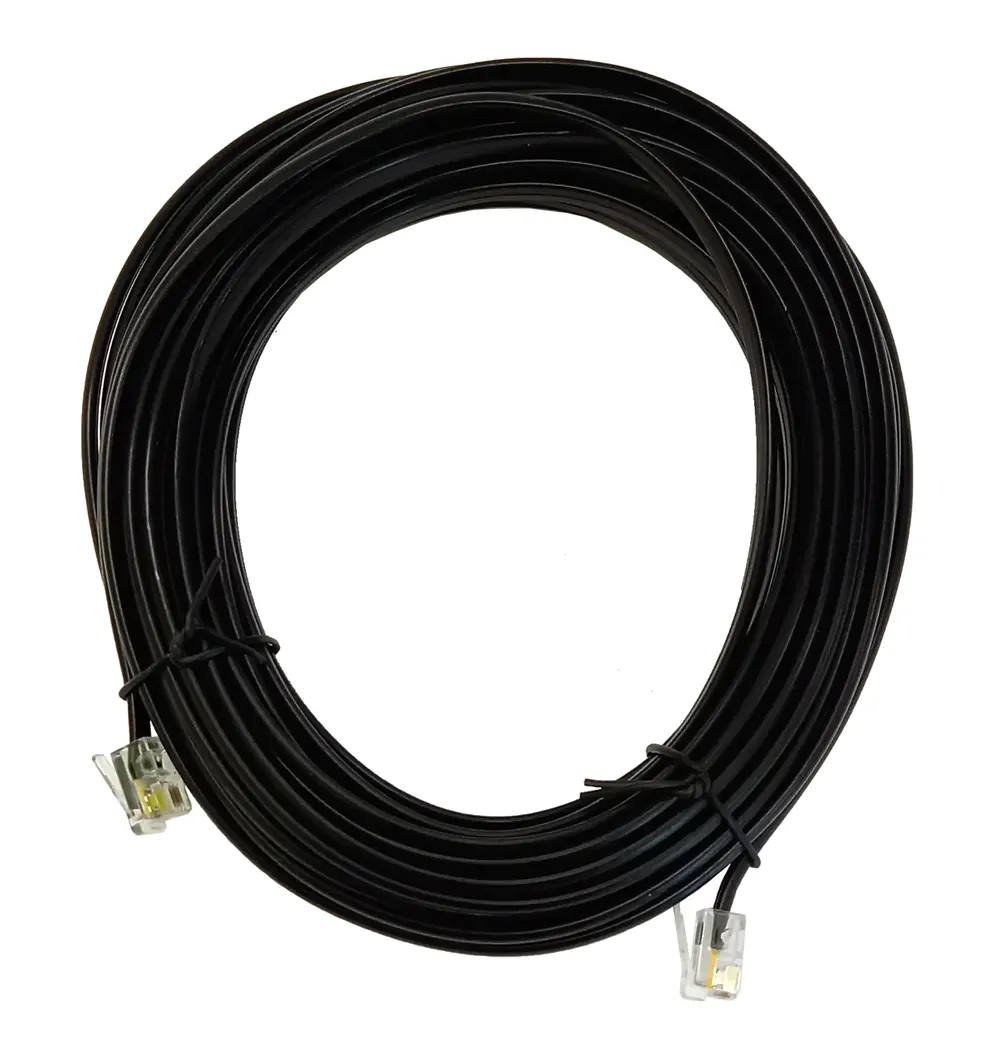 Data cable RJ10 4P4C 10 m black